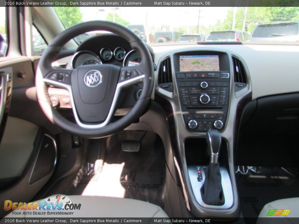 2016 Buick Verano Leather Group Dark Sapphire Blue Metallic / Cashmere Photo #10