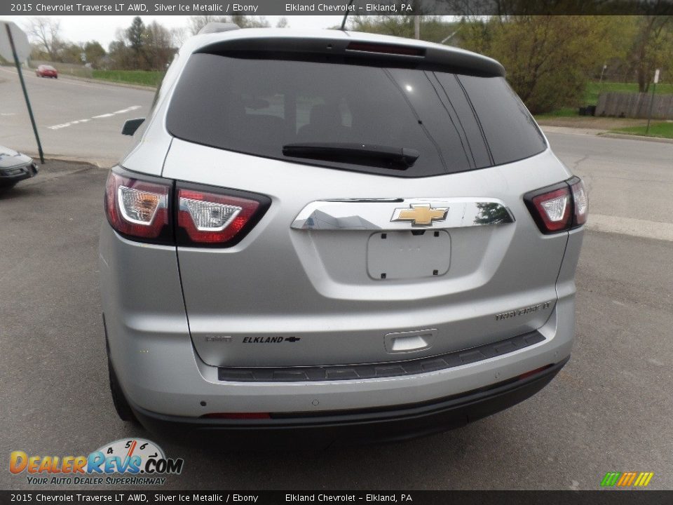 2015 Chevrolet Traverse LT AWD Silver Ice Metallic / Ebony Photo #7