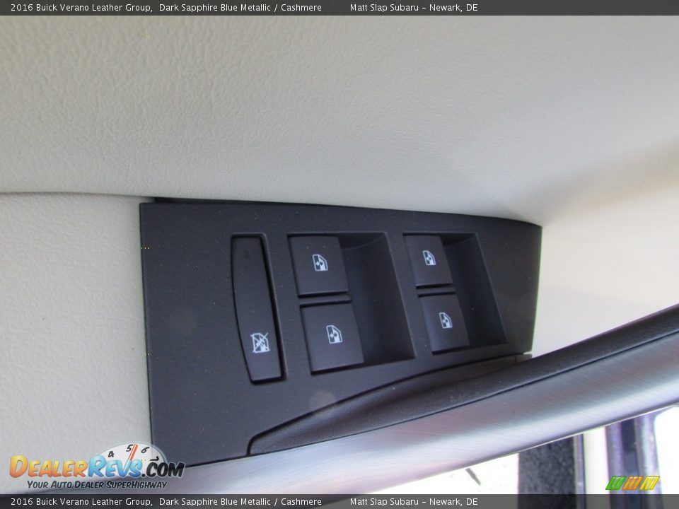 2016 Buick Verano Leather Group Dark Sapphire Blue Metallic / Cashmere Photo #15