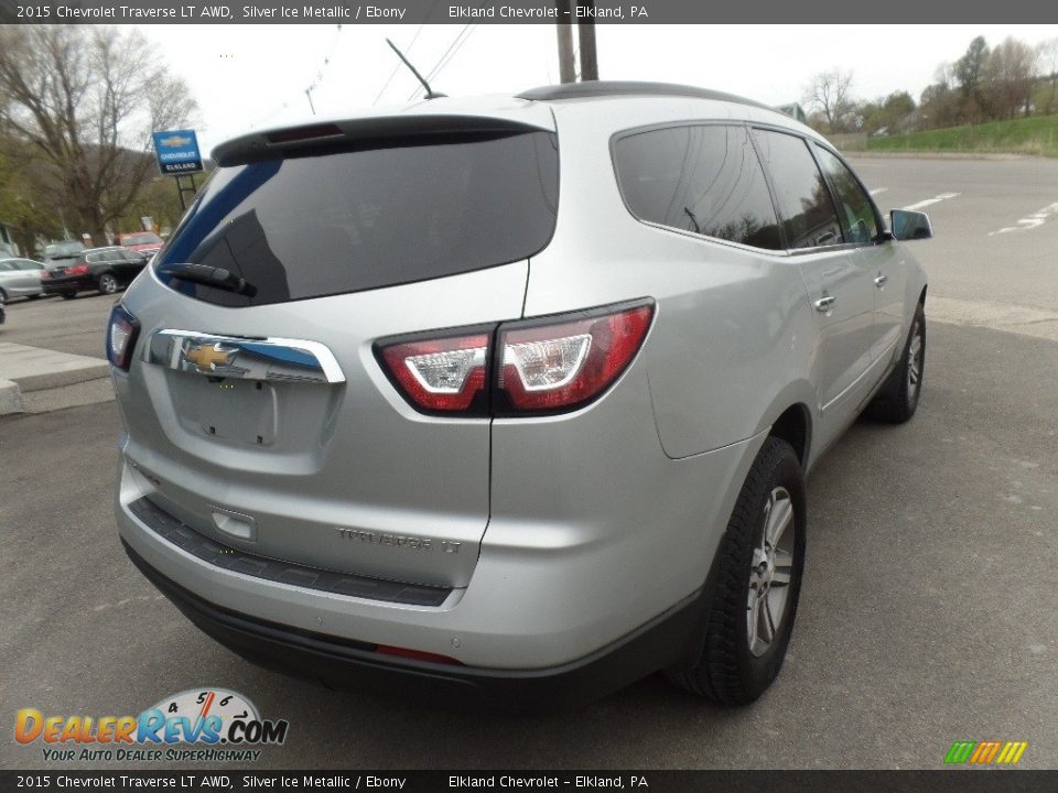 2015 Chevrolet Traverse LT AWD Silver Ice Metallic / Ebony Photo #8
