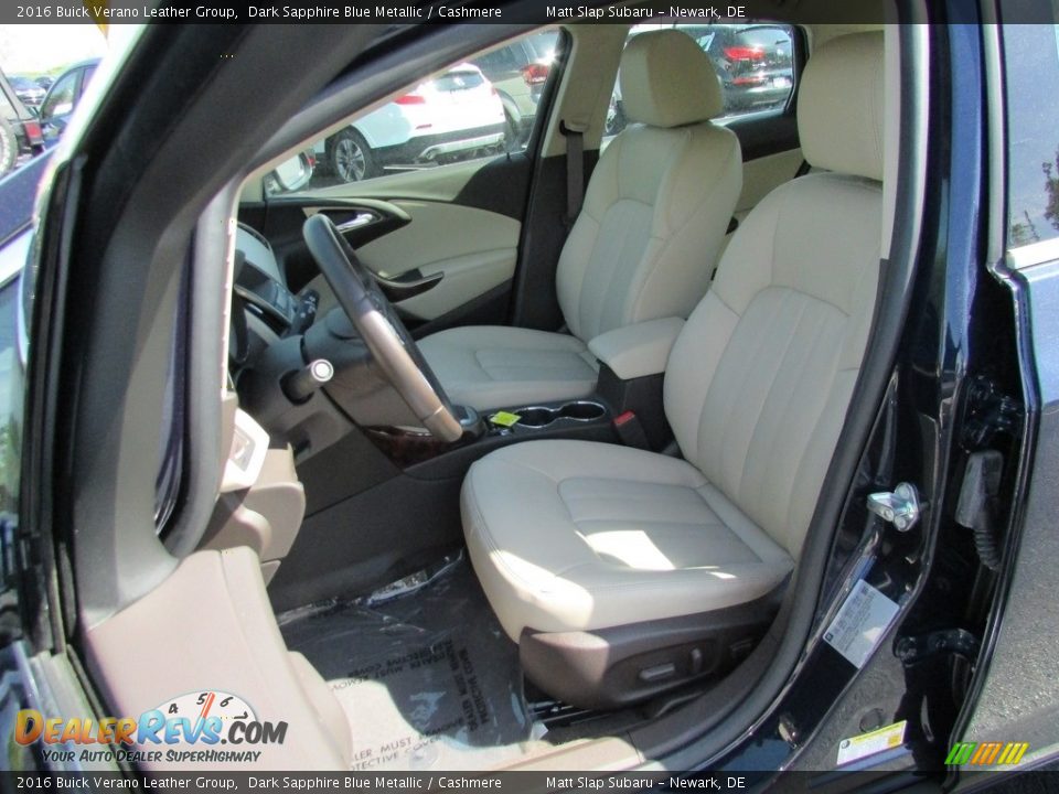 2016 Buick Verano Leather Group Dark Sapphire Blue Metallic / Cashmere Photo #16
