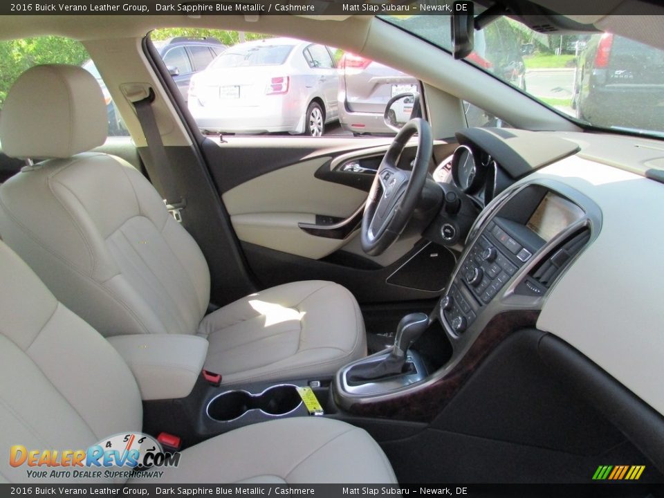 2016 Buick Verano Leather Group Dark Sapphire Blue Metallic / Cashmere Photo #17