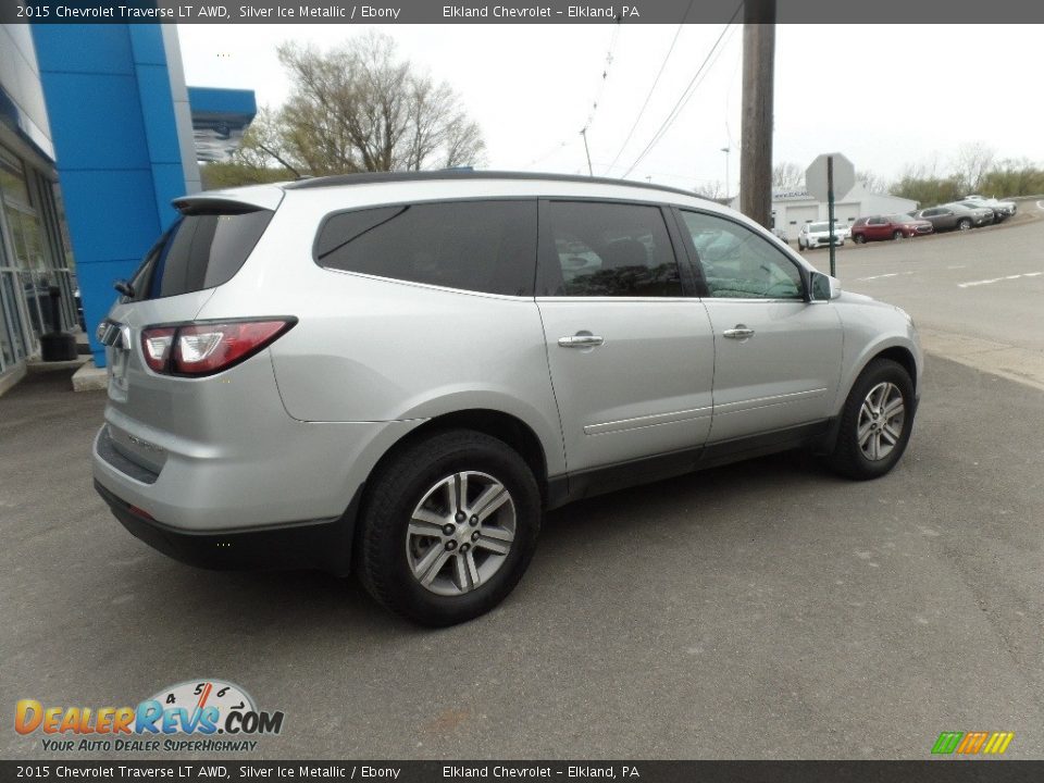 2015 Chevrolet Traverse LT AWD Silver Ice Metallic / Ebony Photo #9