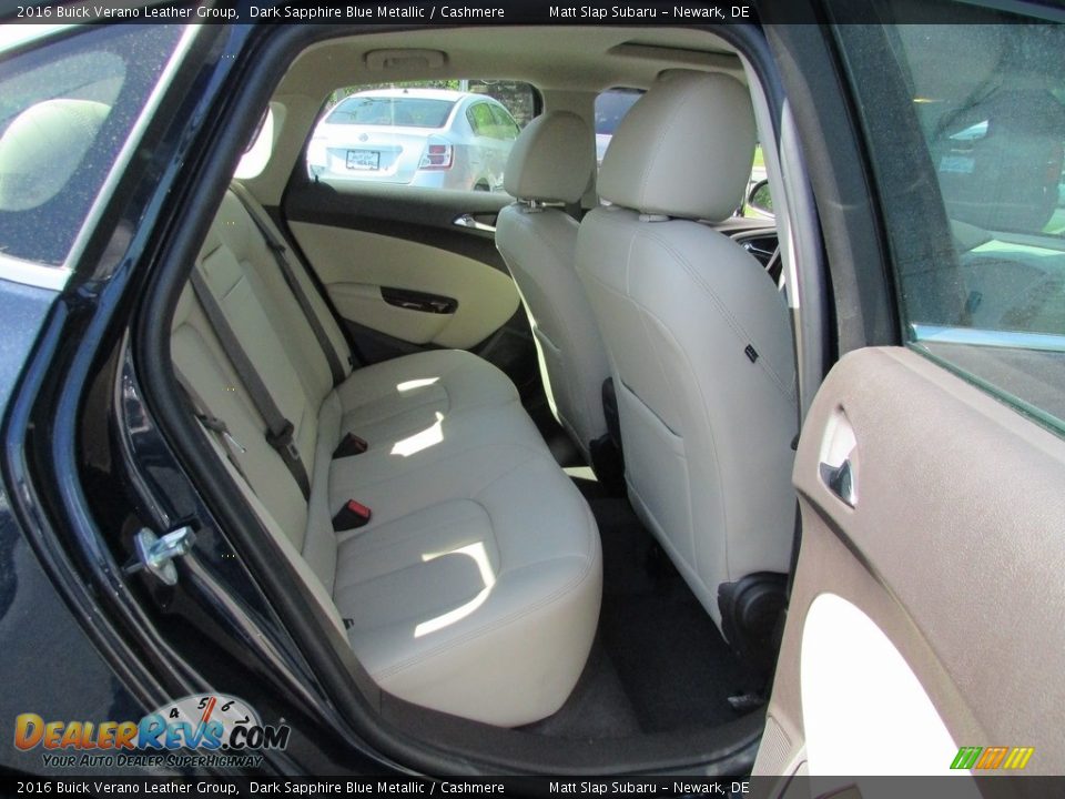 2016 Buick Verano Leather Group Dark Sapphire Blue Metallic / Cashmere Photo #19