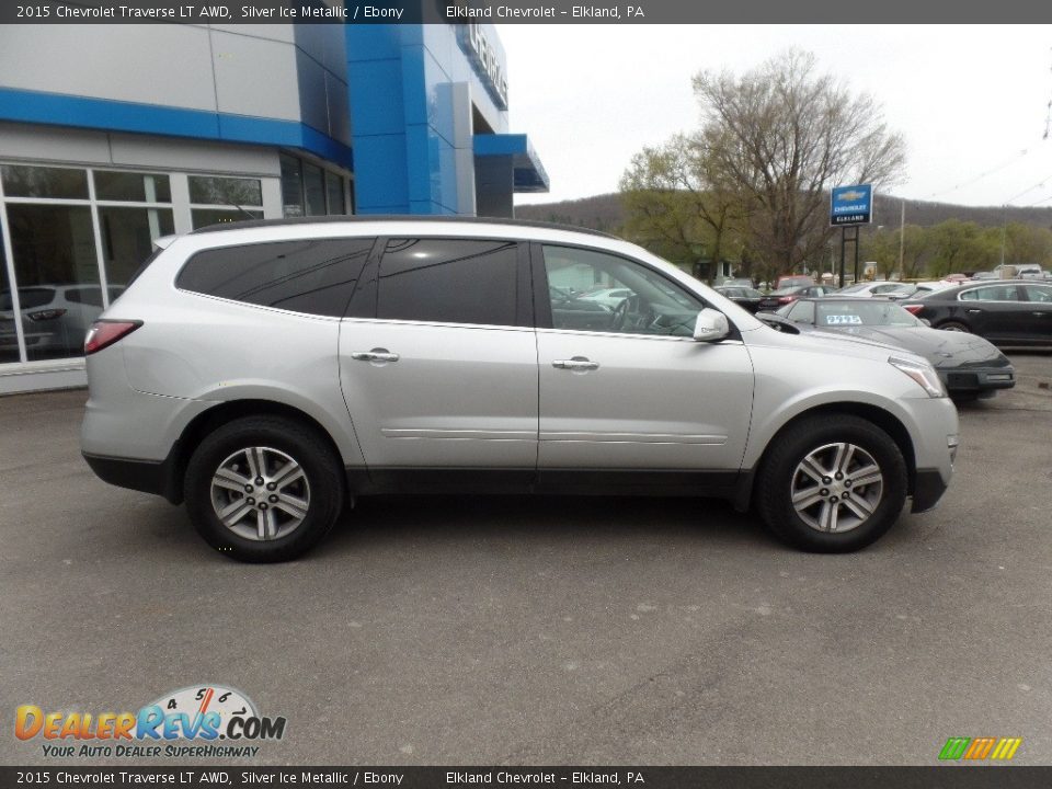 2015 Chevrolet Traverse LT AWD Silver Ice Metallic / Ebony Photo #10