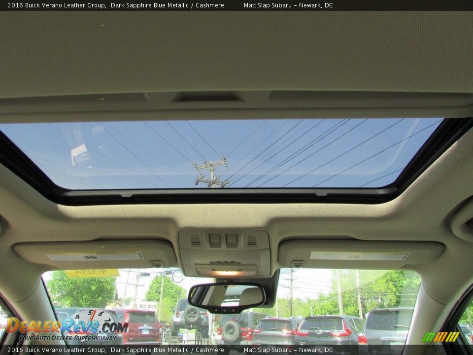2016 Buick Verano Leather Group Dark Sapphire Blue Metallic / Cashmere Photo #20
