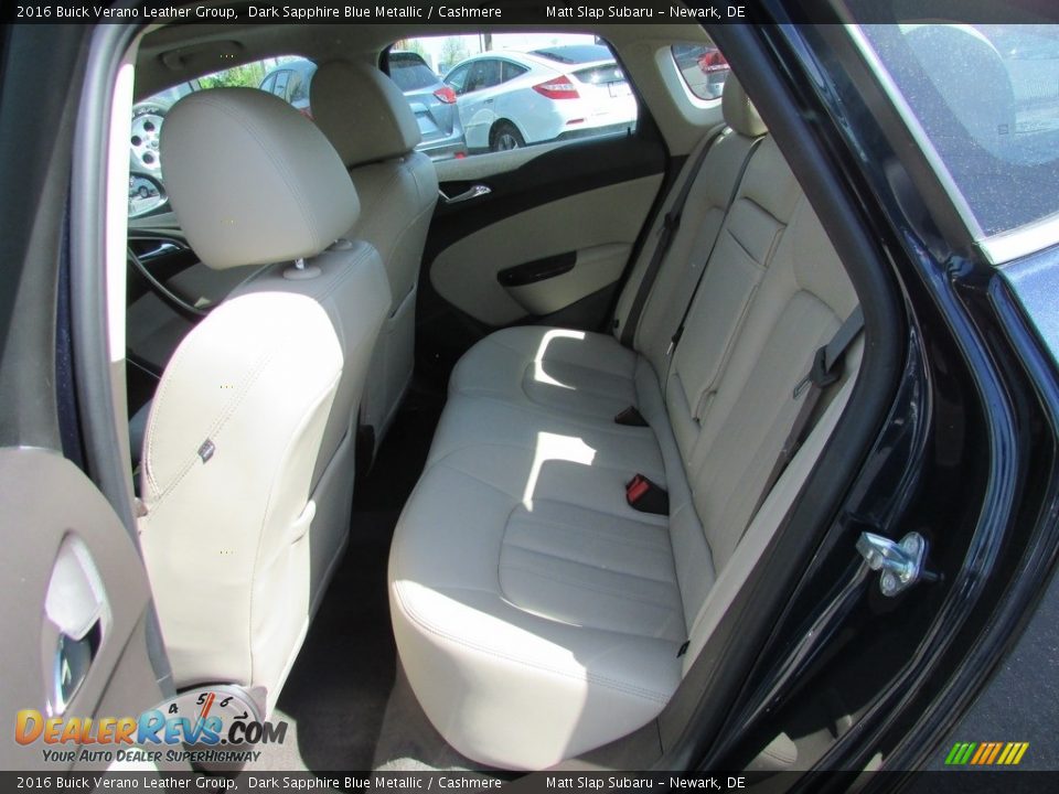 2016 Buick Verano Leather Group Dark Sapphire Blue Metallic / Cashmere Photo #21