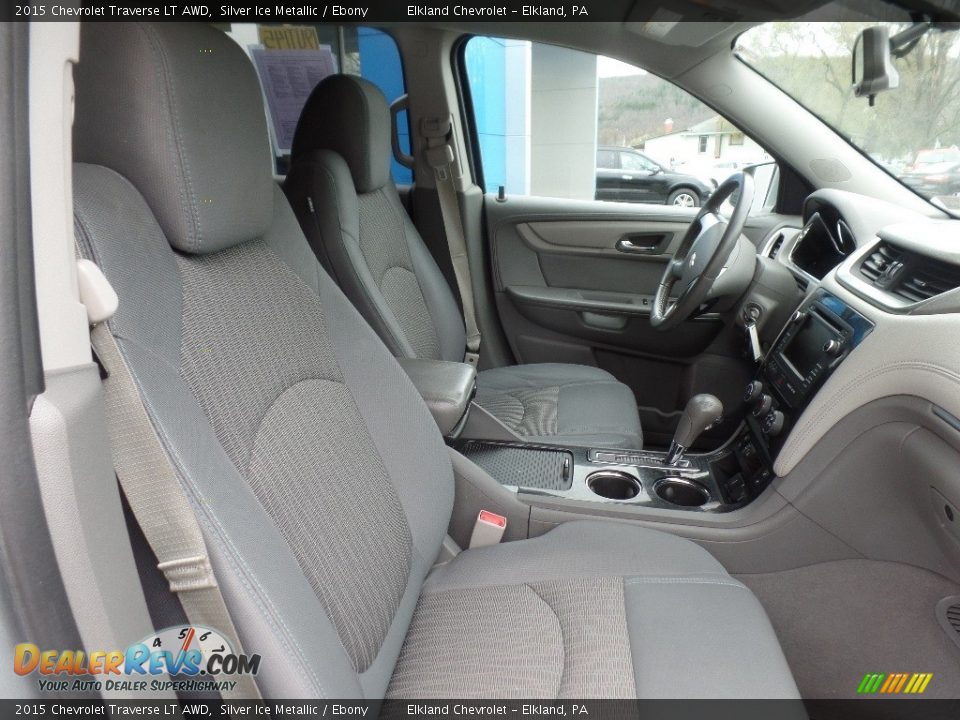 2015 Chevrolet Traverse LT AWD Silver Ice Metallic / Ebony Photo #12
