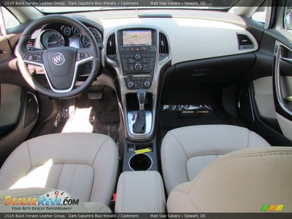 2016 Buick Verano Leather Group Dark Sapphire Blue Metallic / Cashmere Photo #24