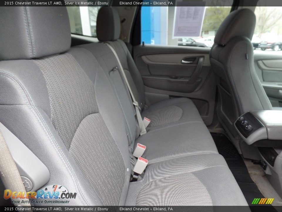 2015 Chevrolet Traverse LT AWD Silver Ice Metallic / Ebony Photo #14