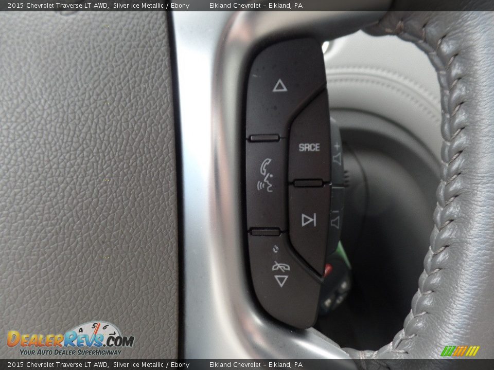 2015 Chevrolet Traverse LT AWD Silver Ice Metallic / Ebony Photo #24