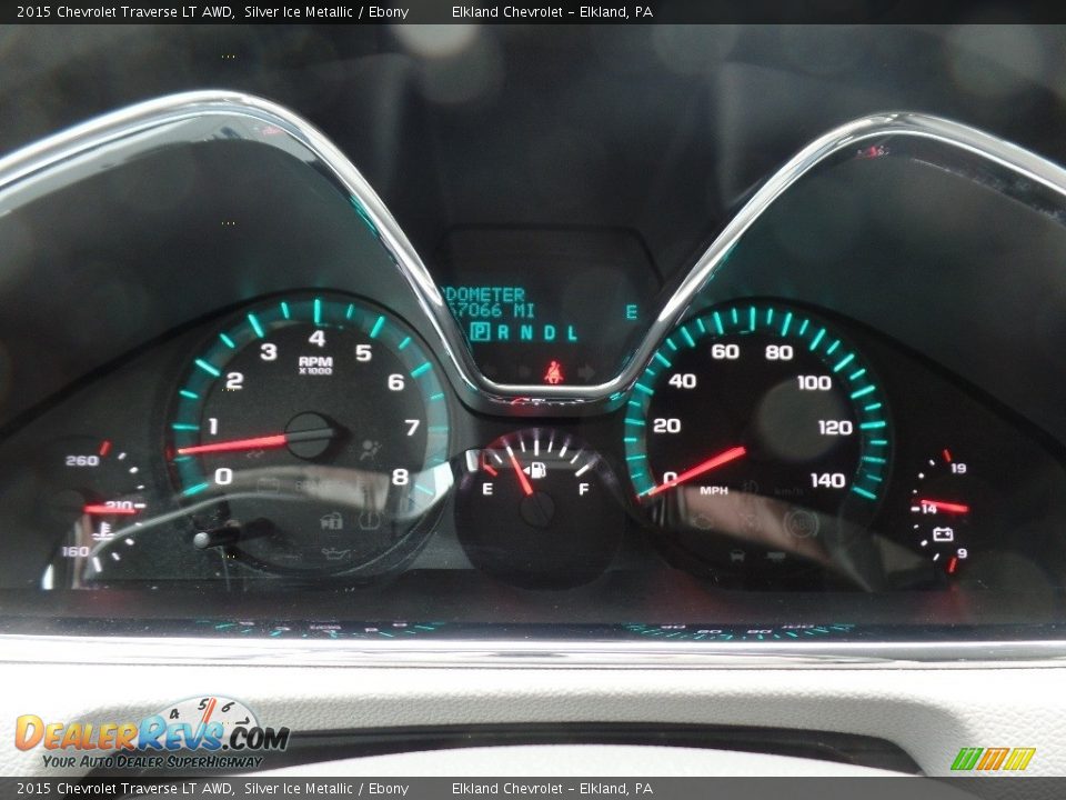 2015 Chevrolet Traverse LT AWD Silver Ice Metallic / Ebony Photo #26