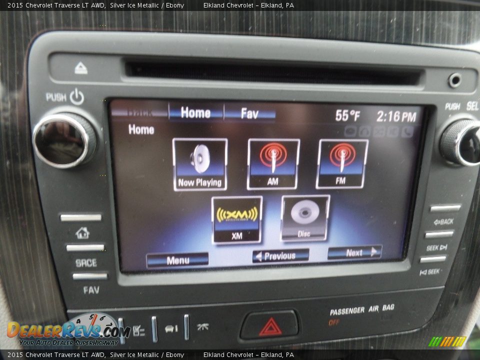 2015 Chevrolet Traverse LT AWD Silver Ice Metallic / Ebony Photo #27