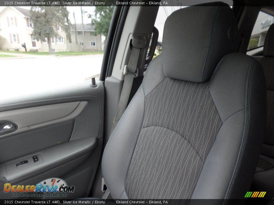 2015 Chevrolet Traverse LT AWD Silver Ice Metallic / Ebony Photo #33