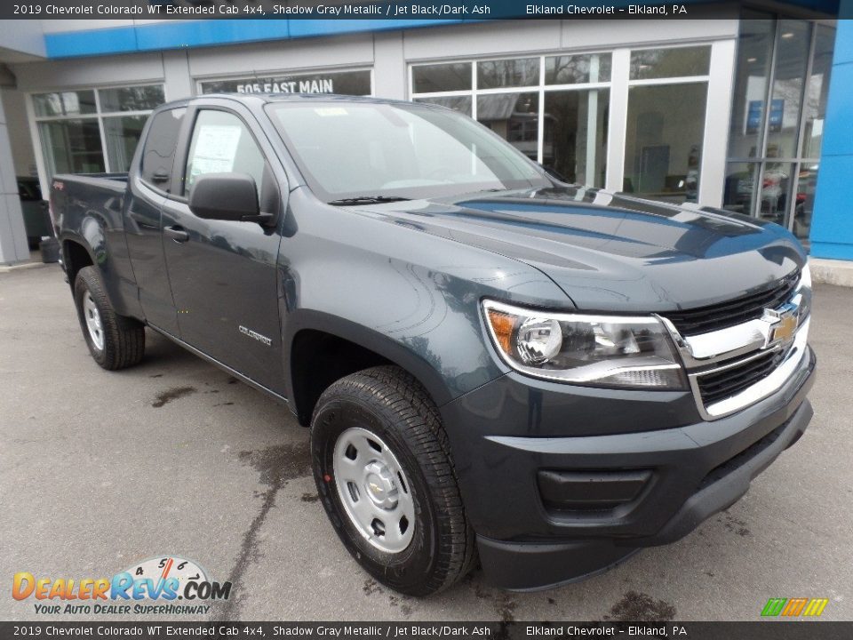 2019 Chevrolet Colorado WT Extended Cab 4x4 Shadow Gray Metallic / Jet Black/Dark Ash Photo #1