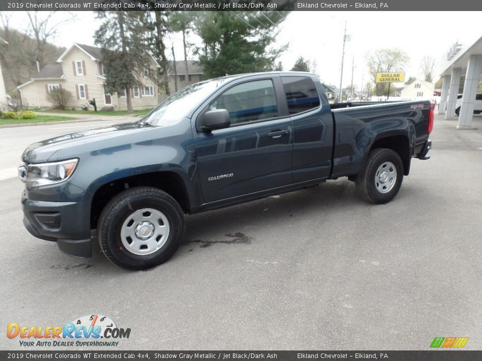 2019 Chevrolet Colorado WT Extended Cab 4x4 Shadow Gray Metallic / Jet Black/Dark Ash Photo #4