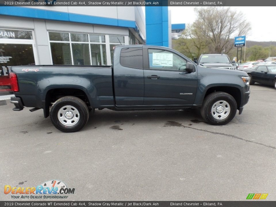 2019 Chevrolet Colorado WT Extended Cab 4x4 Shadow Gray Metallic / Jet Black/Dark Ash Photo #10