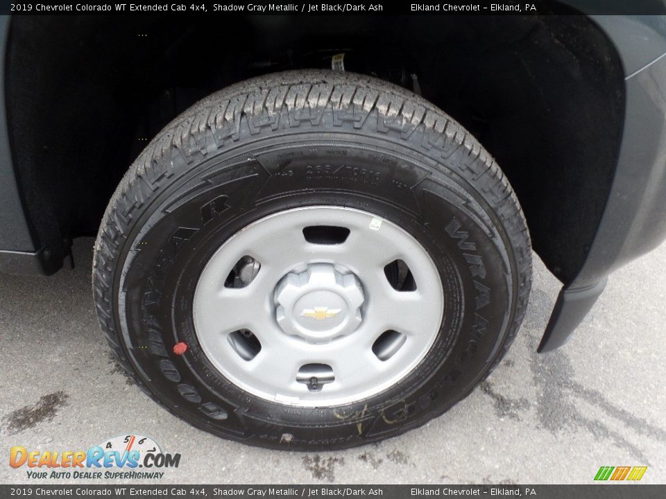 2019 Chevrolet Colorado WT Extended Cab 4x4 Shadow Gray Metallic / Jet Black/Dark Ash Photo #11