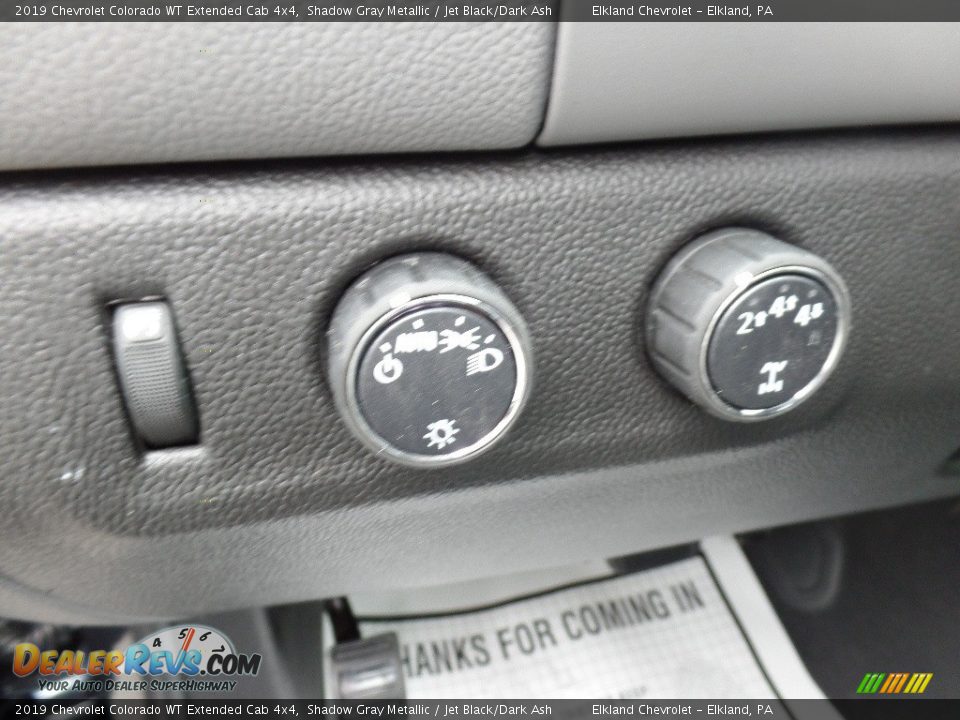 2019 Chevrolet Colorado WT Extended Cab 4x4 Shadow Gray Metallic / Jet Black/Dark Ash Photo #21