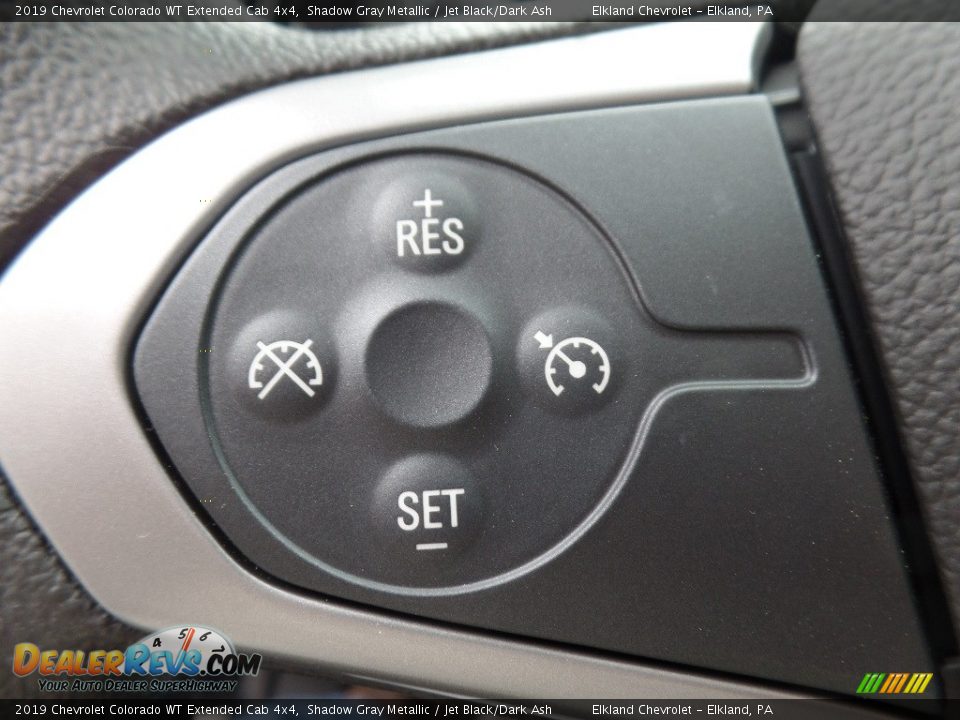 2019 Chevrolet Colorado WT Extended Cab 4x4 Shadow Gray Metallic / Jet Black/Dark Ash Photo #23