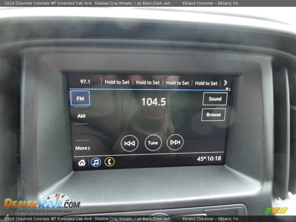 2019 Chevrolet Colorado WT Extended Cab 4x4 Shadow Gray Metallic / Jet Black/Dark Ash Photo #28