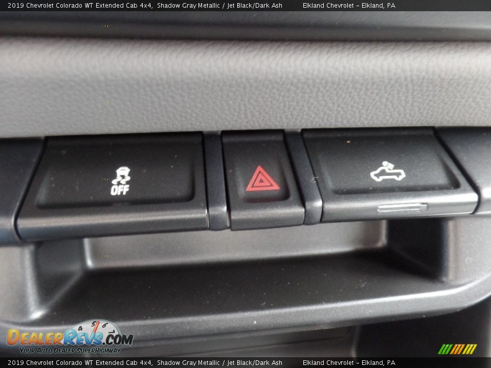 2019 Chevrolet Colorado WT Extended Cab 4x4 Shadow Gray Metallic / Jet Black/Dark Ash Photo #32