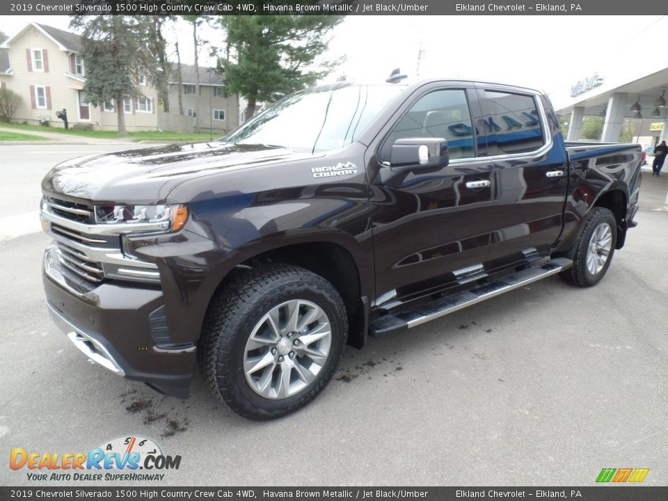 Front 3/4 View of 2019 Chevrolet Silverado 1500 High Country Crew Cab 4WD Photo #1
