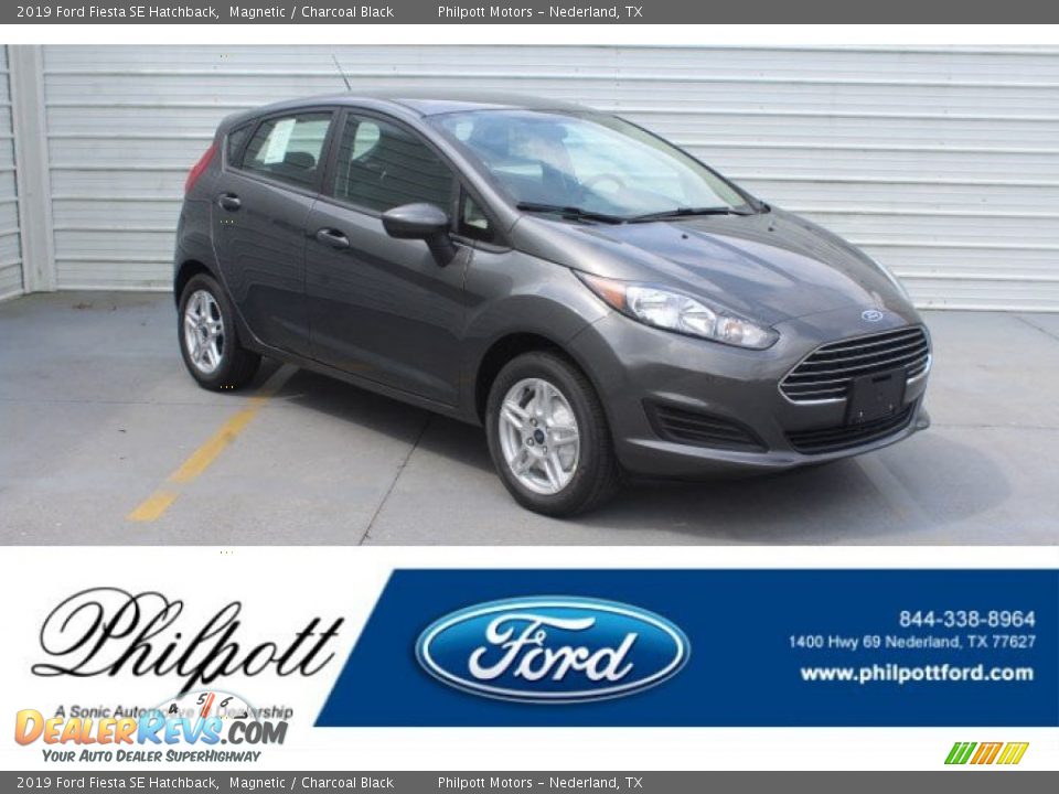 2019 Ford Fiesta SE Hatchback Magnetic / Charcoal Black Photo #1