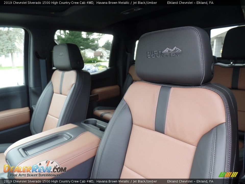 Front Seat of 2019 Chevrolet Silverado 1500 High Country Crew Cab 4WD Photo #19