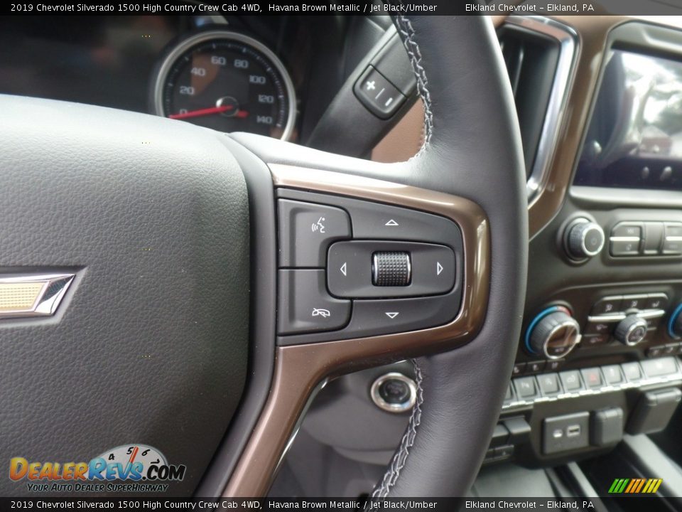 2019 Chevrolet Silverado 1500 High Country Crew Cab 4WD Steering Wheel Photo #23