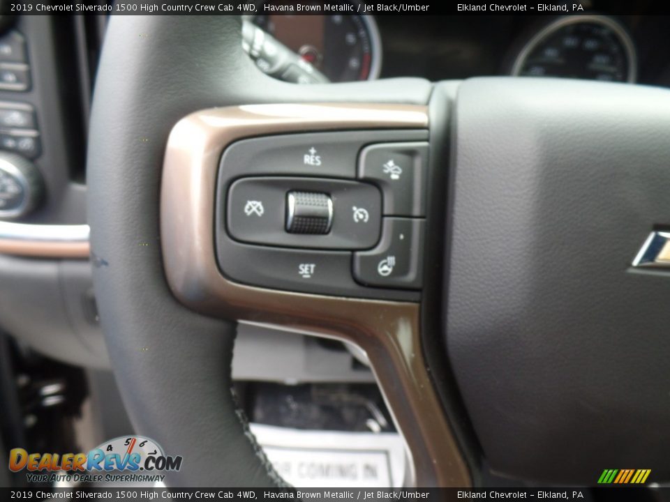 2019 Chevrolet Silverado 1500 High Country Crew Cab 4WD Steering Wheel Photo #24