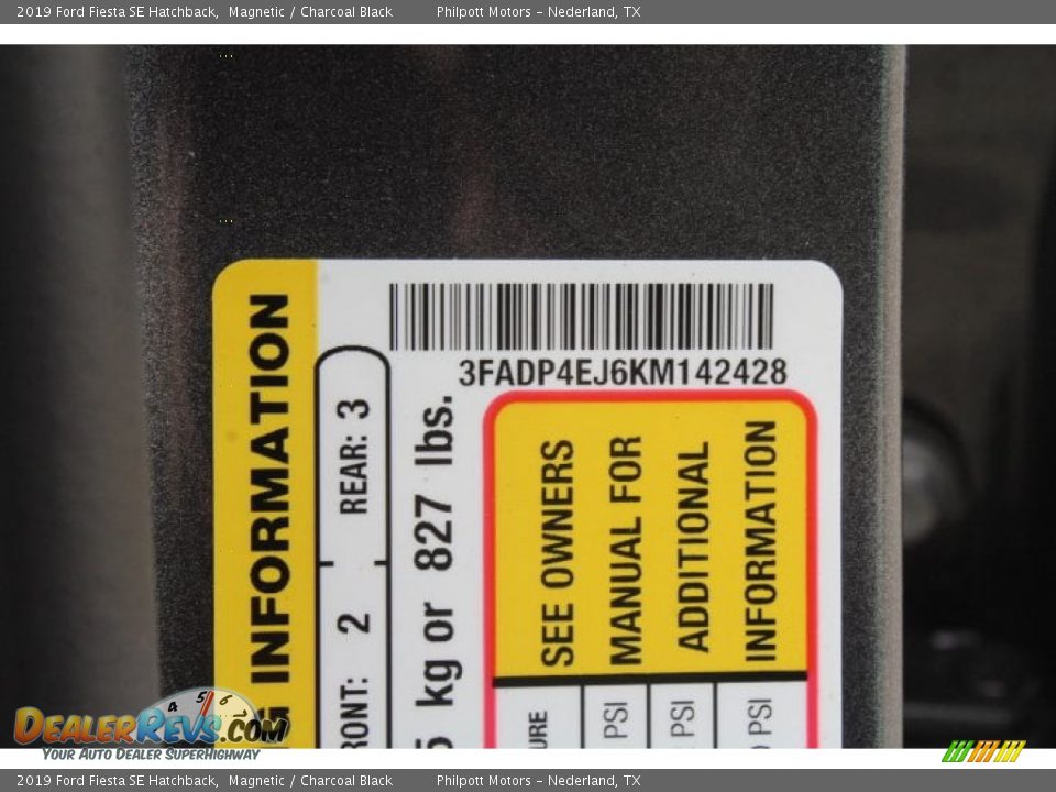 2019 Ford Fiesta SE Hatchback Magnetic / Charcoal Black Photo #21