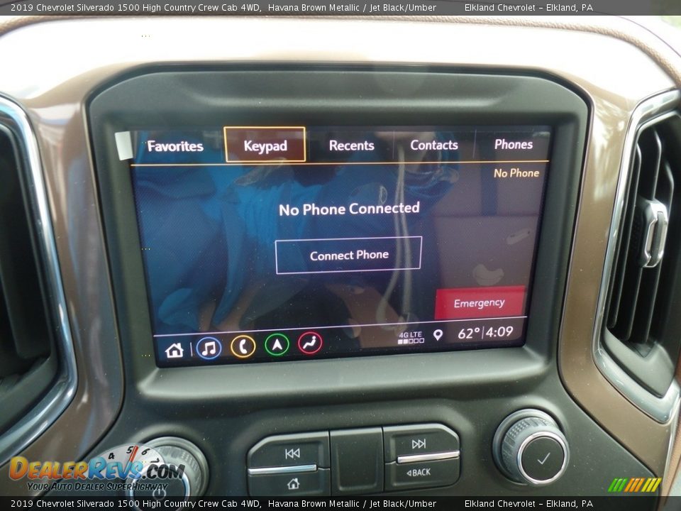 Controls of 2019 Chevrolet Silverado 1500 High Country Crew Cab 4WD Photo #32
