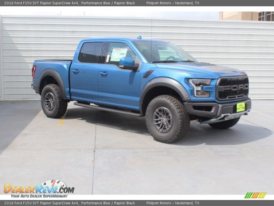 2019 Ford F150 SVT Raptor SuperCrew 4x4 Performance Blue / Raptor Black Photo #2