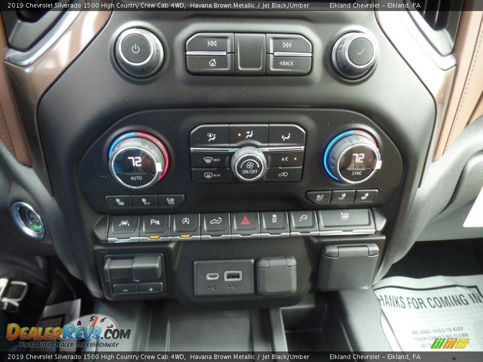 Controls of 2019 Chevrolet Silverado 1500 High Country Crew Cab 4WD Photo #35