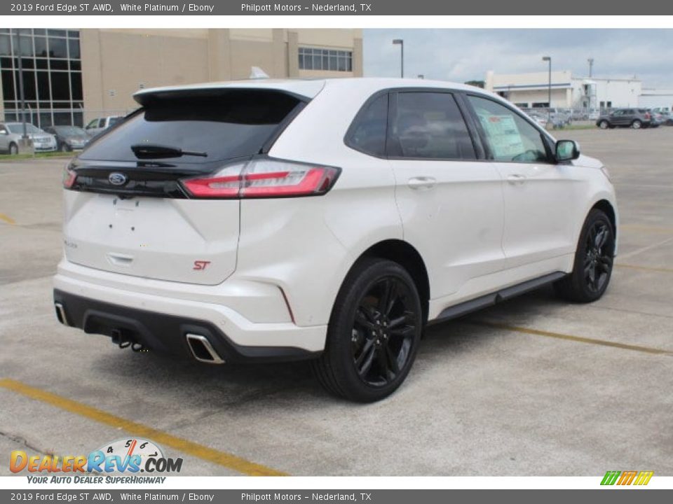 2019 Ford Edge ST AWD White Platinum / Ebony Photo #8