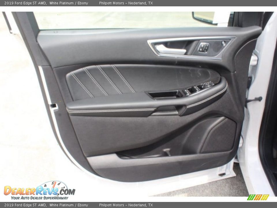2019 Ford Edge ST AWD White Platinum / Ebony Photo #9