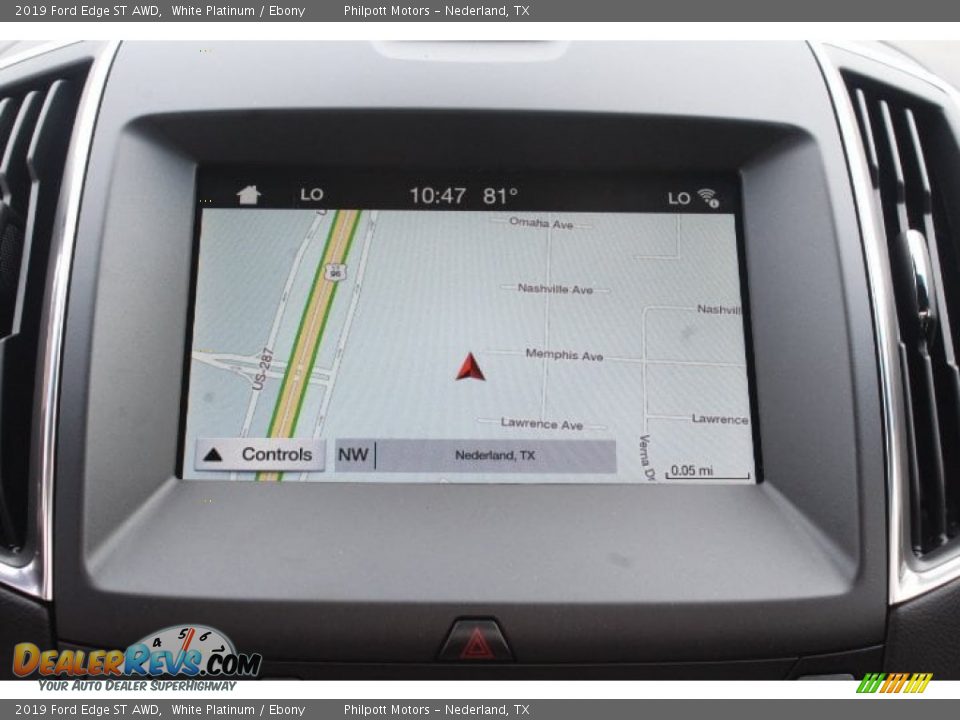 2019 Ford Edge ST AWD White Platinum / Ebony Photo #11