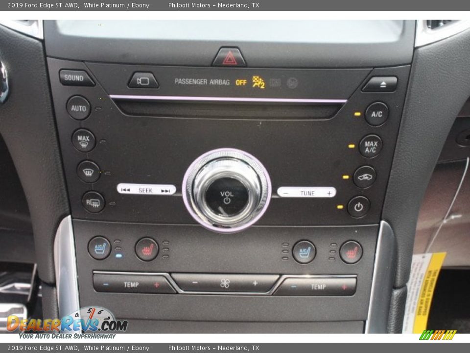 2019 Ford Edge ST AWD White Platinum / Ebony Photo #12