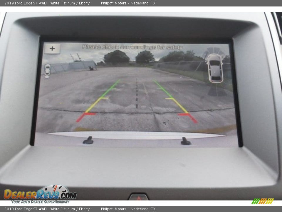 2019 Ford Edge ST AWD White Platinum / Ebony Photo #13