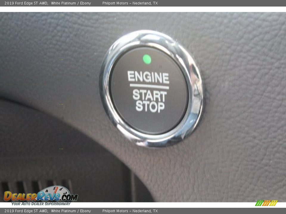 2019 Ford Edge ST AWD White Platinum / Ebony Photo #14