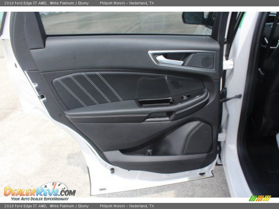 2019 Ford Edge ST AWD White Platinum / Ebony Photo #17