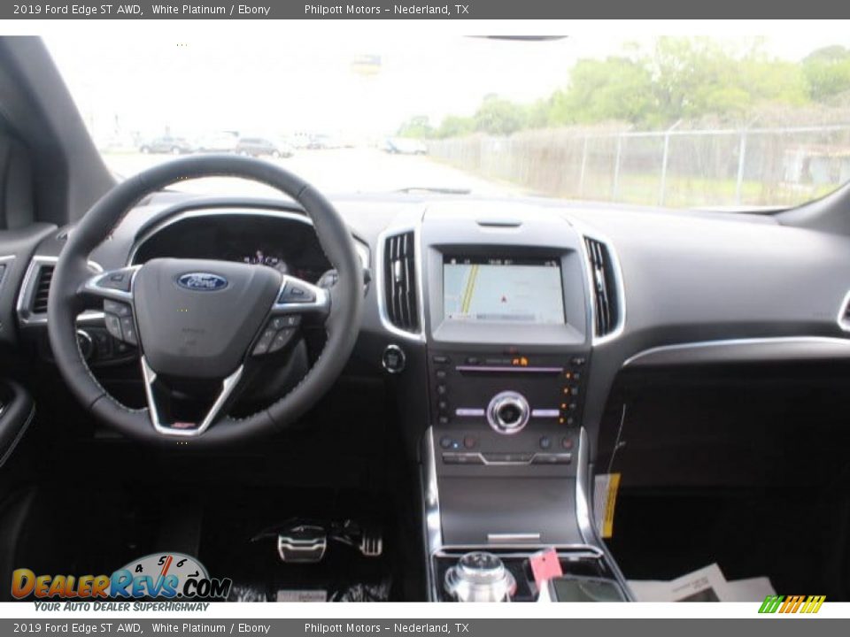 2019 Ford Edge ST AWD White Platinum / Ebony Photo #19