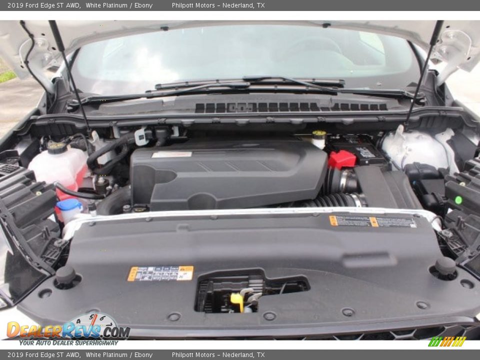 2019 Ford Edge ST AWD White Platinum / Ebony Photo #23