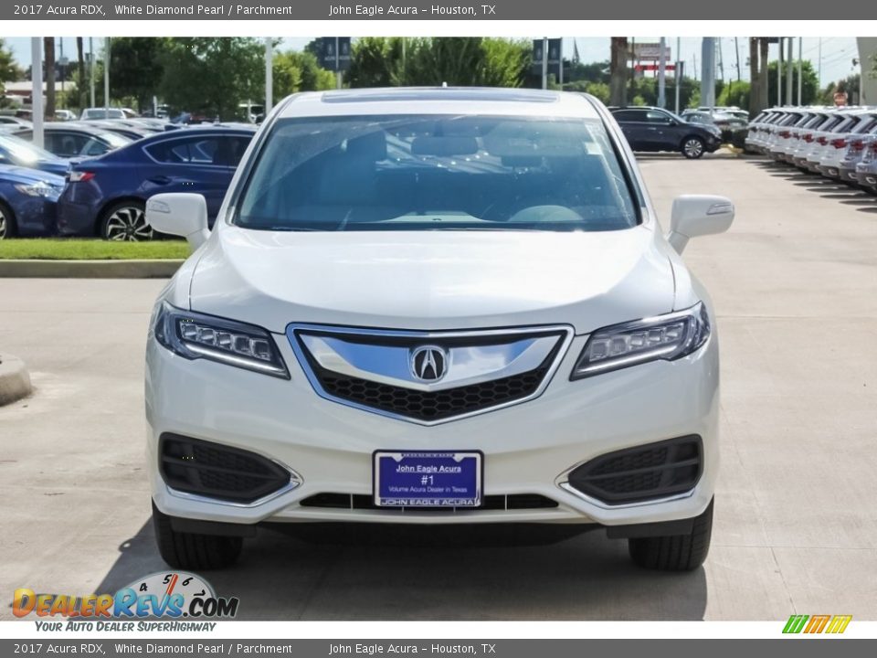 2017 Acura RDX White Diamond Pearl / Parchment Photo #2