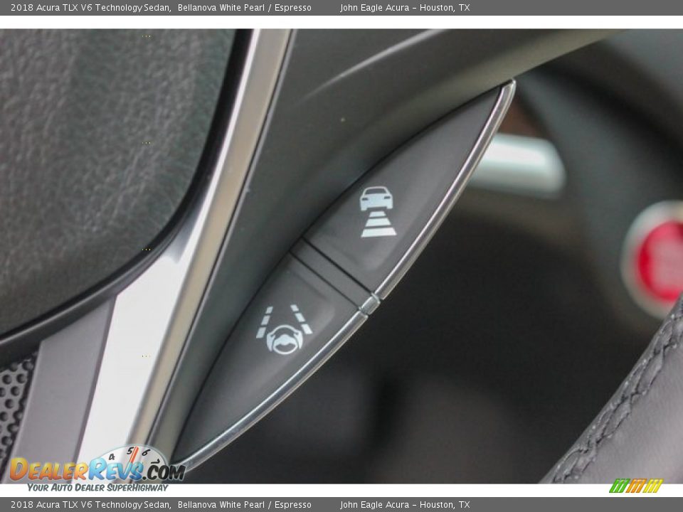 2018 Acura TLX V6 Technology Sedan Bellanova White Pearl / Espresso Photo #32