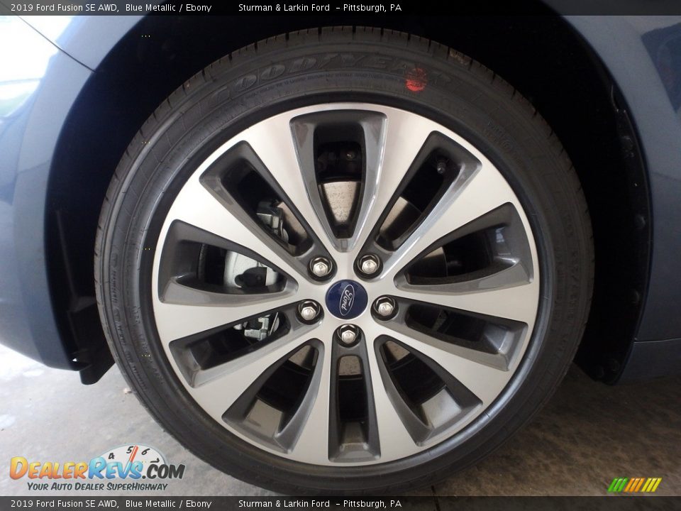 2019 Ford Fusion SE AWD Blue Metallic / Ebony Photo #6