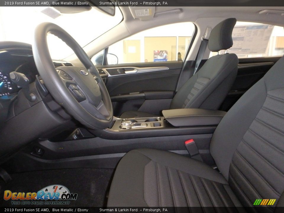 2019 Ford Fusion SE AWD Blue Metallic / Ebony Photo #7