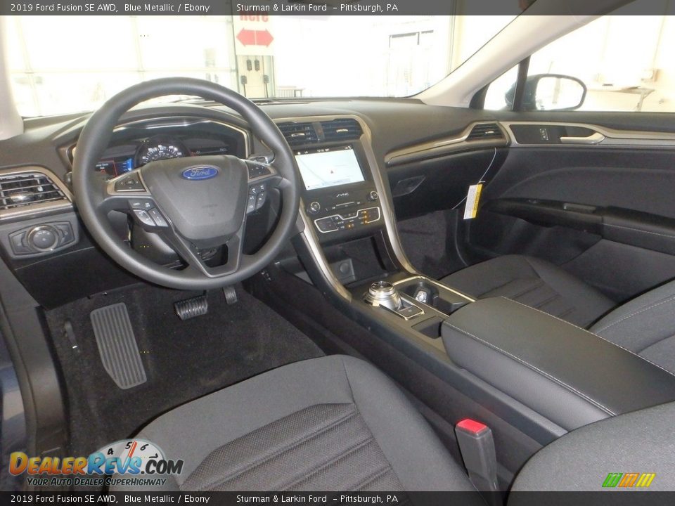 2019 Ford Fusion SE AWD Blue Metallic / Ebony Photo #9