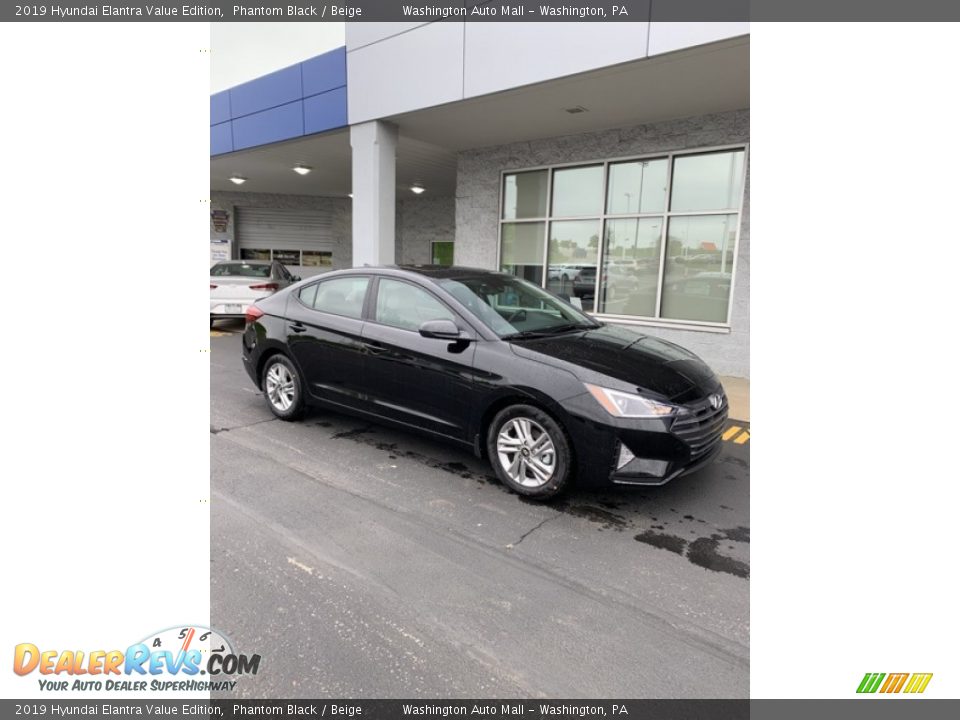 2019 Hyundai Elantra Value Edition Phantom Black / Beige Photo #2